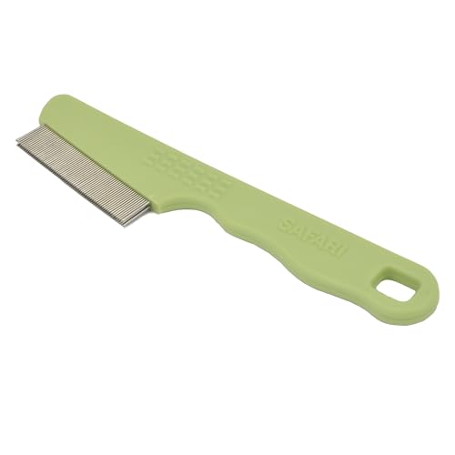 Coastal Pet Safari Double Row Comb - Helps Dry Skin - For Flea Prevention and Detection in Pets with Short and Long Hair