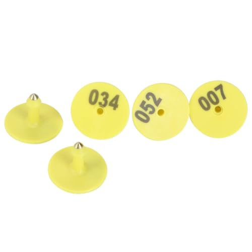 100pcs Livestock Ear Tags Numbered 001-100 TPU Animal Identification Tags