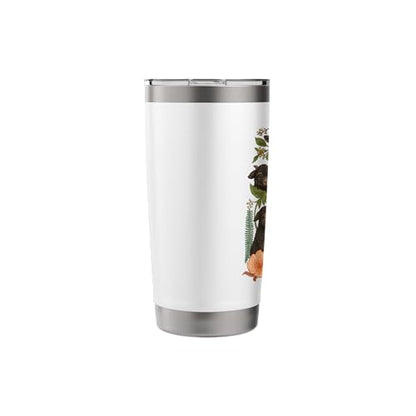 cute baby coat flower Stainless Steel Insulated Tumbler - color: White