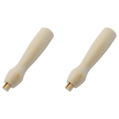 HAJXZH 2 PCS Needle Felting Tools Wooden Cross Stitch Felting Needle Handles for DIY Wool Felt Handicrafts