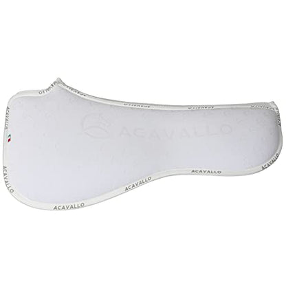 Acavallo Dressage Silicon Grip System Spine Free and Memory Foam Half Saddle Pad, Medium, Black, Horse Equipment