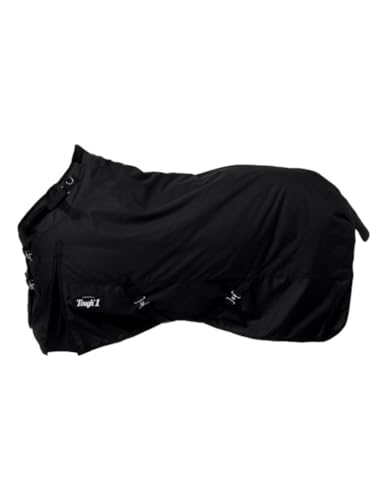 TOUGH1 1200D Turnout Blanket with SNUGGIT, 300-G, Black, 69-in - color: Black, size: 69In