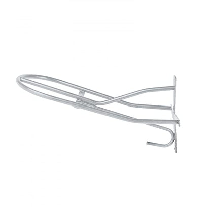 HORZE Wall Mounted Saddle Rack | Bridle Hook Included - Silver - One Size - color: Silver