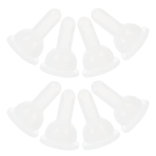 Pet Feeding Bottle Nipple Replacement Kit 8 Pack Silicone Nursing Nipples for Puppy Kitten Rabbit Small Animal Feeding Washable Bottle Accessory for Daily Use