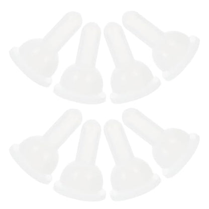 Pet Feeding Bottle Nipple Replacement Kit 8 Pack Silicone Nursing Nipples for Puppy Kitten Rabbit Small Animal Feeding Washable Bottle Accessory for Daily Use