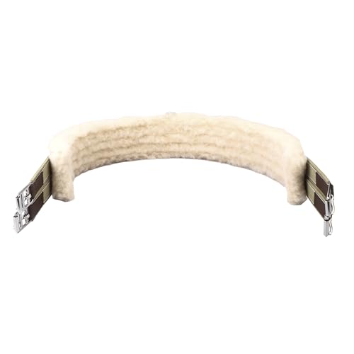 Fleece Padded Horse Girth 32" to 56" - color: Brown, size: 54"