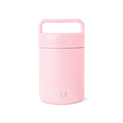 Simple Modern Insulated Food Jar with Handle | 12oz | Pink | Provision Stainless Steel Food Jar, Lunch Container | Leak Proof for Adults, Smoothie Bowl, Soup | Blush - color: -Blush, size: 12 Ounces