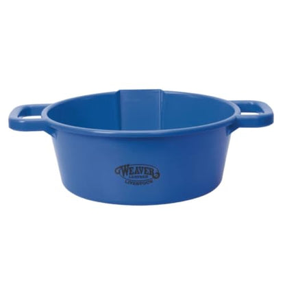 Weaver Leather Livestock Large Round Feed Pan, Gray - color: Blue