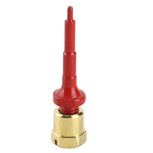 Livestock Ear Tag Replacement Pin, Stainless Steel Applicator Part, Universal Fit for Cattle Sheep Pig, Red, 3.4 cm(1.3 in), 1 Pack