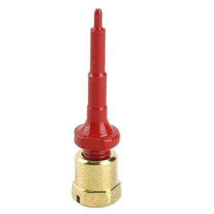 Livestock Ear Tag Replacement Pin, Stainless Steel Applicator Part, Universal Fit for Cattle Sheep Pig, Red, 3.4 cm(1.3 in), 1 Pack