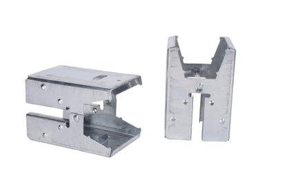 Century Drill & Tool 72990 Saw Horse Brackets | 400lbs weight capacity, Rust-resistant coating, Galvanized metal brackets, For use with standard 2x4 lumber - size: Set of 2