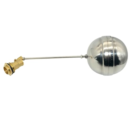 VARMHUS 304 Stainless Steel Male Thread Float Ball Valve, Brass Automatic Water Level Control for Stock Tank, Pool, and Water Tank Applications (3/4inch) - size: 3/4inch
