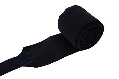 Huntley Equestrian Polo Wraps for Horses Protective Leg Support Bandage, Training, Exercising & Turnout - Pack of 4 - Navy - color: Navy