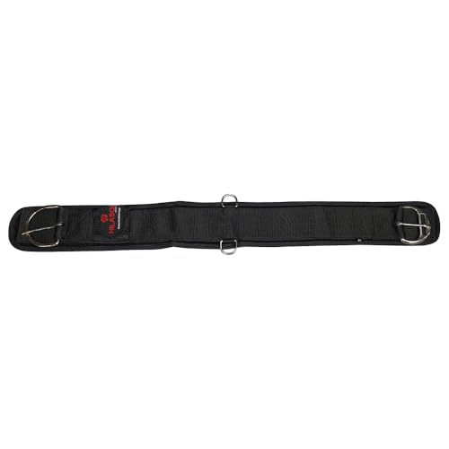 HILASON Western Horse Nylon Roper Saddle Cinch Girth Black Stainless Steel Buckle - size: 32 Inch