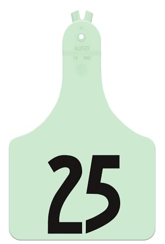 One-Piece Numbered Cow ID Ear Tags by Allflex