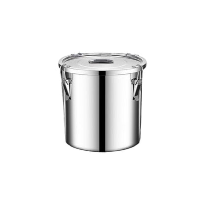 stainless steel food storage containers with lids lock clips airtight container large airtight for rice flour sugar grain coffee bean storage containers Kitchen jar (1.59gal/6L) - size: 1.59gal