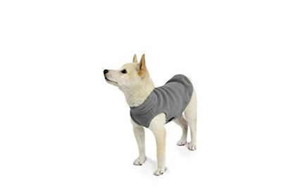 Gooby Stretch Fleece Vest Dog Sweater, Gray, X-Small - color: Gray, size: X-Small Length (7")