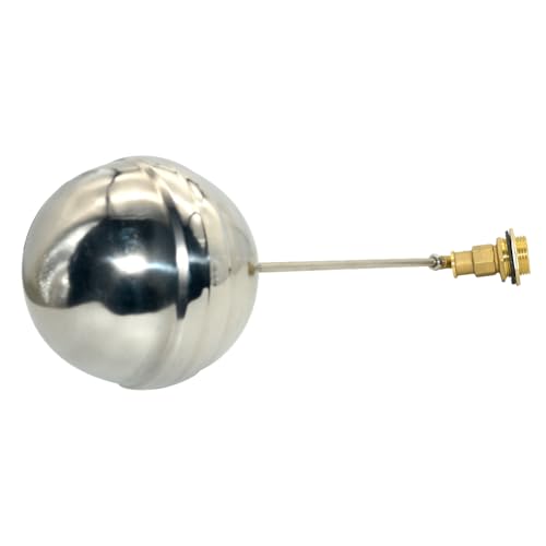 VARMHUS 304 Stainless Steel Male Thread Float Ball Valve, Brass Automatic Water Level Control for Stock Tank, Pool, and Water Tank Applications (1inch) - size: 1inch