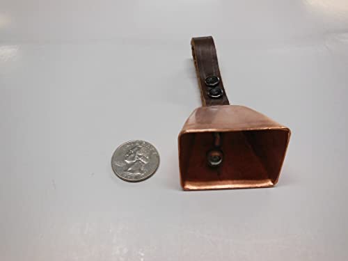 Dog Collar Cow Bell - color: Copper, size: 3) Medium (1 1/2" H x 1 3/4" W)