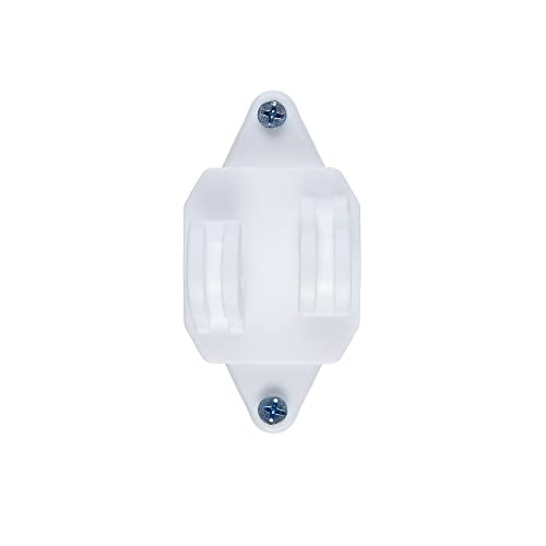 25 Pack Electric Fence Wood Post Claw Insulators, White | Nail on Insulator, Hi-Tensile, Heavy-Duty Fencing Wire Polywire
