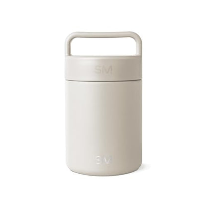 Simple Modern Insulated Food Jar with Handle | 12oz | Beige | Provision Stainless Steel Food Jar, Lunch Container | Leak Proof for Adults, Smoothie Bowl, Soup | Almond Birch - color: -Almond Birch, size: 12 Ounces
