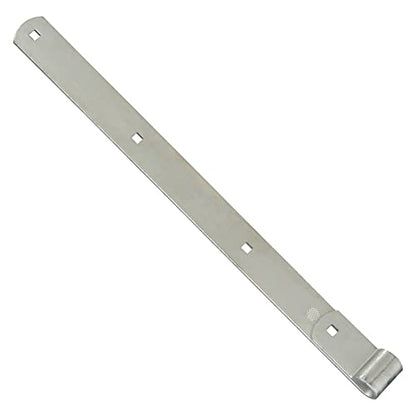 National Hardware N248-047 Heavy Duty Gate Hinge Strap 24 in Zinc-Plated with WeatherGuard Protection for Wood Fence Metal Gates Outdoor Farm Applications 200 lbs Capacity - size: 24 Inch