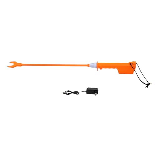 Cattle Prod Stick, 35.82in Rechargeable Waterproof Electric Livestock Prodder with 5000mAh Battery, 3-4h Working Time for Herding Cattle, Pigs, Sheep