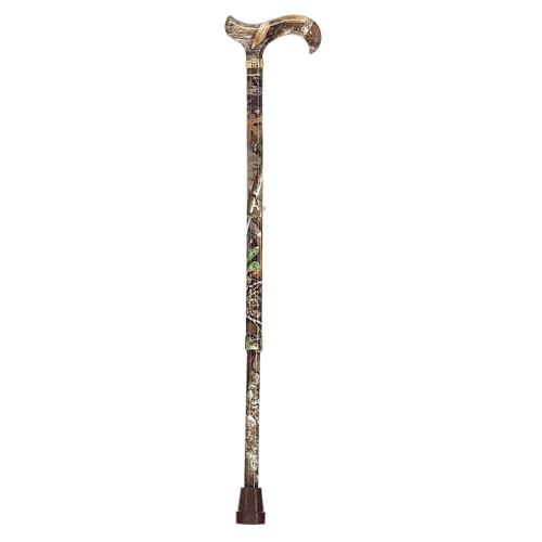 Royal RC Canes Walking Sticks for Men and Women - Stylish Designer Fashionable Adjustable Derby Canes - Lightweight Aluminum Cool Walking Sticks with HD Patterns - color: Brown (Multicolor)