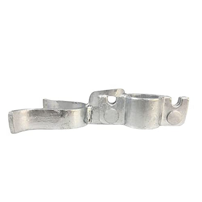 1-3/8" x 1-5/8" Fork Latch Galvanized Fence Gate Latch for Chain Link Fence Gate Frames with Padlock Hole Wall Mount to Post or Wall