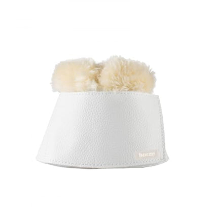 Horze Signature Bell Boots - White - L - color: White, size: L