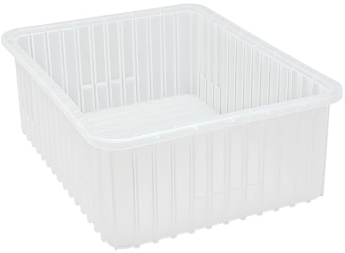 Hudson Exchange 22.5 x 17.5 x 8" (3 Pack) Customizable Divider Grid Box Container Tote, Clear - color: Clear, size: 3 Pack