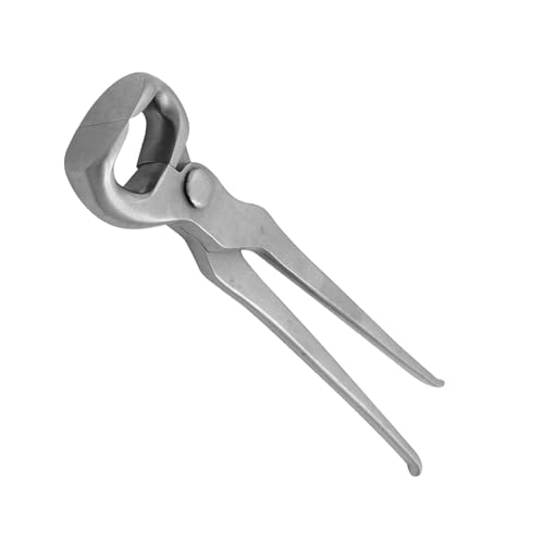 15" Curved Hoof Nipper, Carbon Steel & Chrome Vanadium Farrier Tool for Horses – Durable, Sharp & Rust-Resistant - size: 15"Curved Hoof Nipper