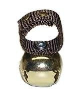 Steel Dog Collar Bell (Bear Bell) - color: Brass