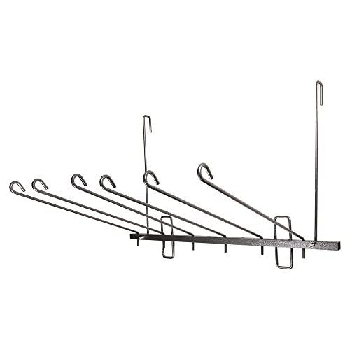 Pro Series Swing Arm Blanket and Saddle Pad Rack | Efficient Organization & Drying | Expansive Capacity up to 12 Items | Dual-use, Home or On-the-Go | Durable Gray Armor Coated Steel