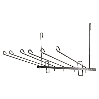 Pro Series Swing Arm Blanket and Saddle Pad Rack | Efficient Organization & Drying | Expansive Capacity up to 12 Items | Dual-use, Home or On-the-Go | Durable Gray Armor Coated Steel