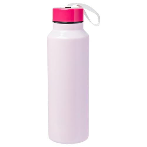 Silver Buffalo Sanrio Hello Kitty, Stainless Steel Water Bottle, 27oz | Kawaii, Strawberry Milk Pink, Includes Strap, 0.8 Liters - color: Hello Kitty: Strawberry Milk (Pink), size: 27 Ounces