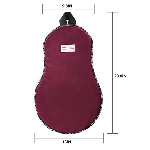 Harrison Howard Trail Seat Saver Western Tack Saddle Ride-on Pad with Cushion Bottom Helps Distribute Back Pressure - color: Burgundy