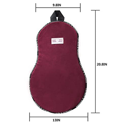 Harrison Howard Trail Seat Saver Western Tack Saddle Ride-on Pad with Cushion Bottom Helps Distribute Back Pressure - color: Burgundy
