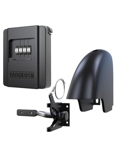 Gate Lock – Secure Keyless Fence Lock and Latch with 2-Way Access – Strong Durable System for Theft Prevention and Home Security, Easy Installation on Wood or Vinyl Gates/Fences (Regular – 1-Pack) - style: Regular