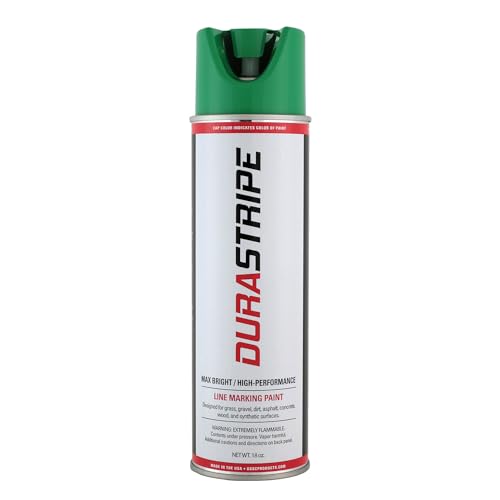 Inverted Utility Marking Spray Paint 18oz (Turf Green) - color: Turf Green