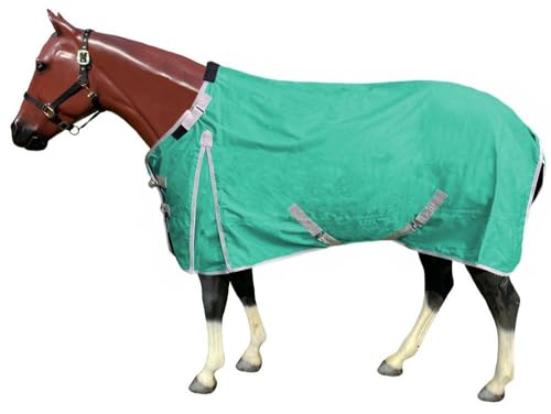 1200D High Gusset Waterproof Rain Sheet with Adjustable Neck - color: Teal, size: 75