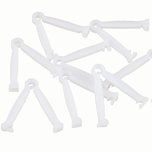 50 pcs Disposable Umbilical Cord Clamp Birth Hemostatic Materials for Piglets Clamp for Cord for Animal Production Home Birth Supplies kit White whelping Box, NDF-jj01