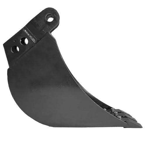 Titan Attachments 8in Wide Backhoe Bucket, 3-Carbon Steel Teeth, Hydraulic Tilt Backhoe & Excavator Attachment - size: 8"