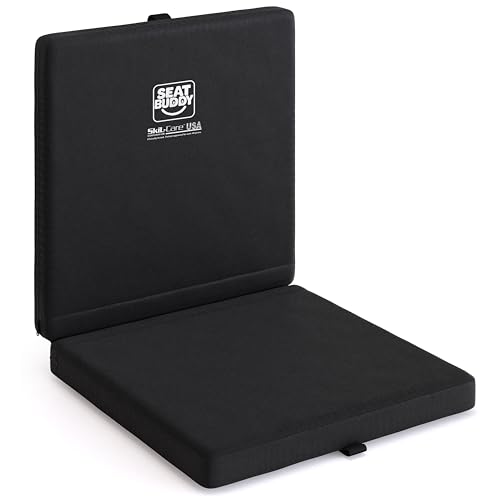 Skil-Care Seat Buddy Cushion, Foldable, 16x16, Black Polyester, 914351 - color: Black