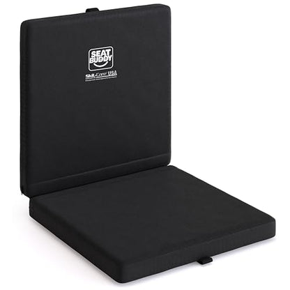 Skil-Care Seat Buddy Cushion, Foldable, 16x16, Black Polyester, 914351 - color: Black