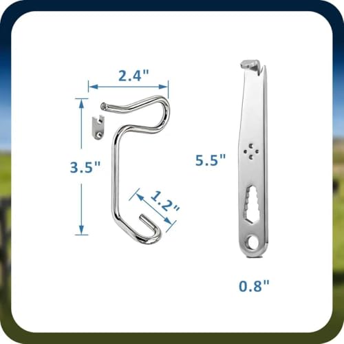 Fence Wire Tightener, 20 PCS Fence Tensioner add Anti-Deformation Module - color: 20PCS Clips