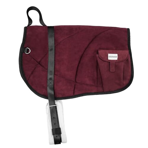 Saddle Pad Western, Classic Contour Saddle Pad, Ortho Pad Horse Saddle Pad, Saddle Blanket - color: Red