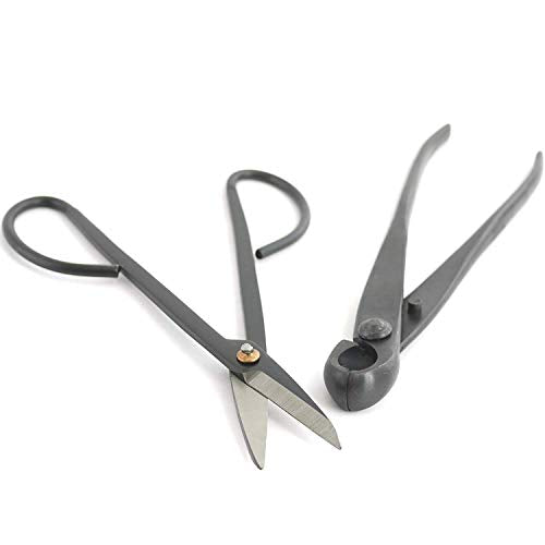 BambooMN Bonsai Basics Set - 8" Knob Cutter and 7.2" Trimming Shear - 3 Sets - color: Knob Cutter & Trimming Shear Set, size: 3