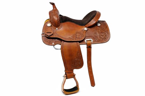 CHALLENGER Horse Western Black Engraved Rhinestone Barrel Racing Aluminum Show Stirrups 51179v - color: Bronze, size: 4-3/4" Width, 4-3/4" Height