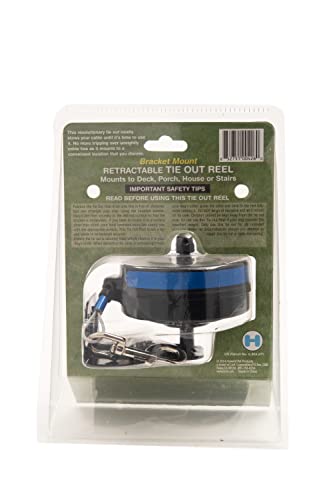 Lixit® Bracket Mount and Stake Retractable Leash Tie Outs for Dogs (Medium (Pack of 1), Bracket) - size: Medium